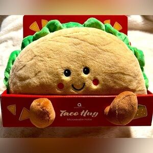 Taco hug microwaveable plush NEW
